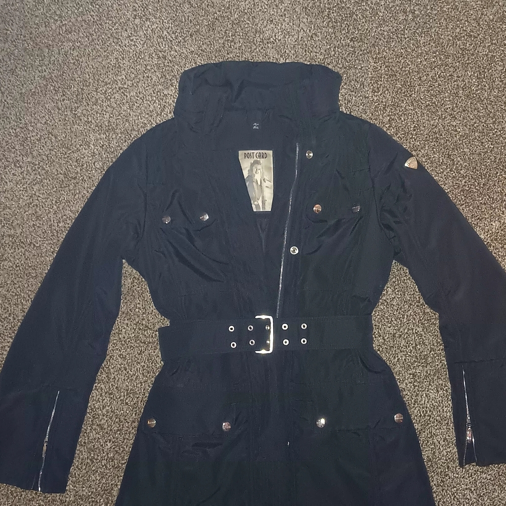 PostCard Black Belted Jacket